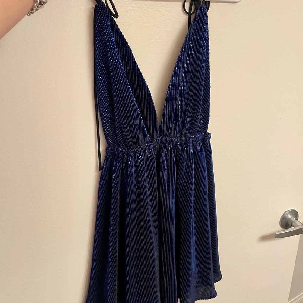 Lucy in the Sky - Shimmering Blue Party Dress